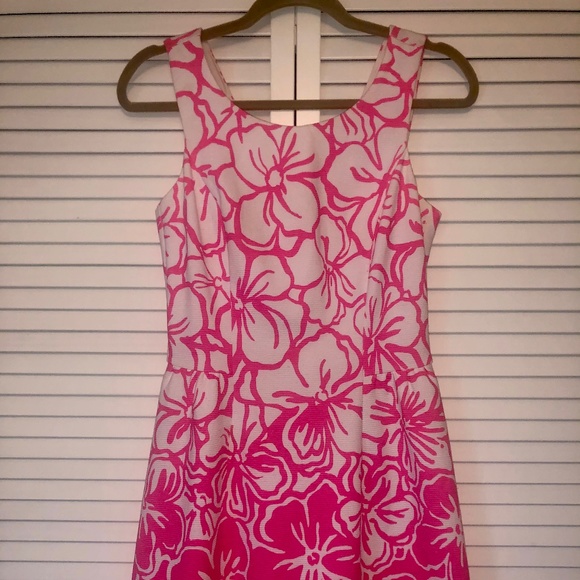 Lilly Pulitzer - Pink and White Flower Dress - Picture 1 of 4